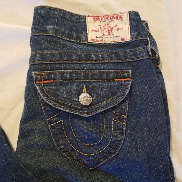 Vintage Lowrise True Religion Julie Jeans 27 - Picture 2 of 6
